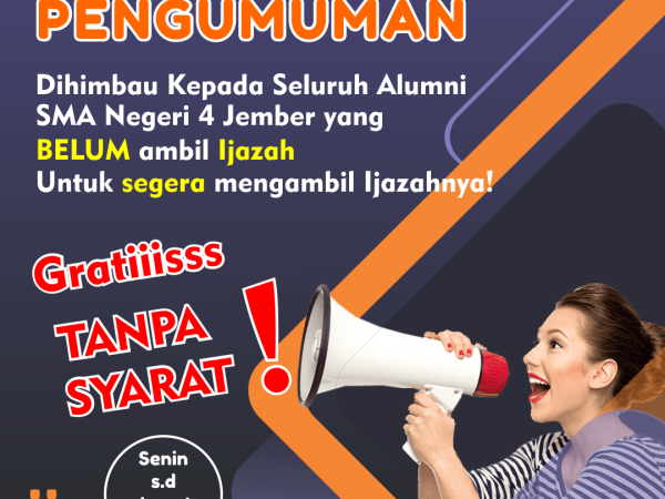 Ijazah SMAN 4 Jember
